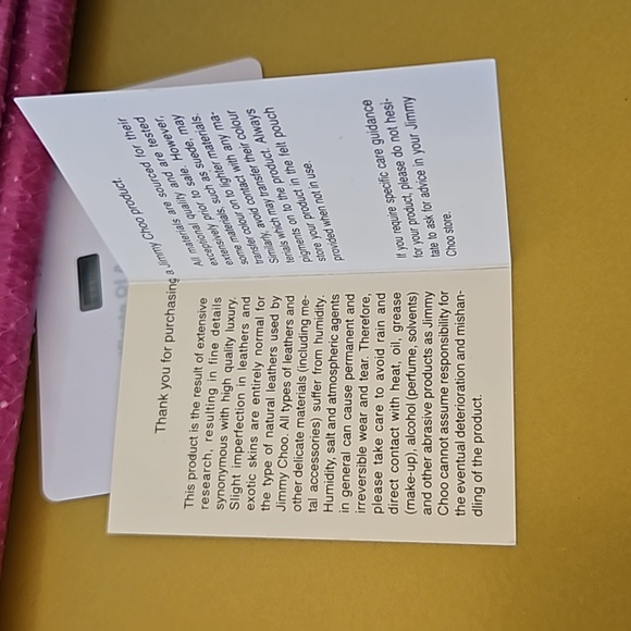 EUC Jimmy Choo Snakeskin Continental Wall in Hot Pink w/ COA - Picture 9 of 15